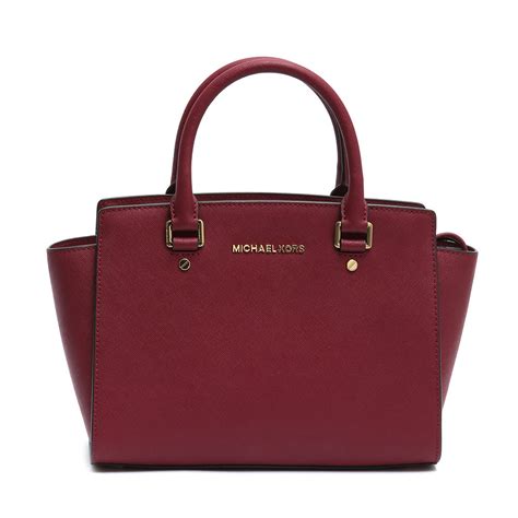 michael kors tas bordeaux rood|Michael Kors bag.